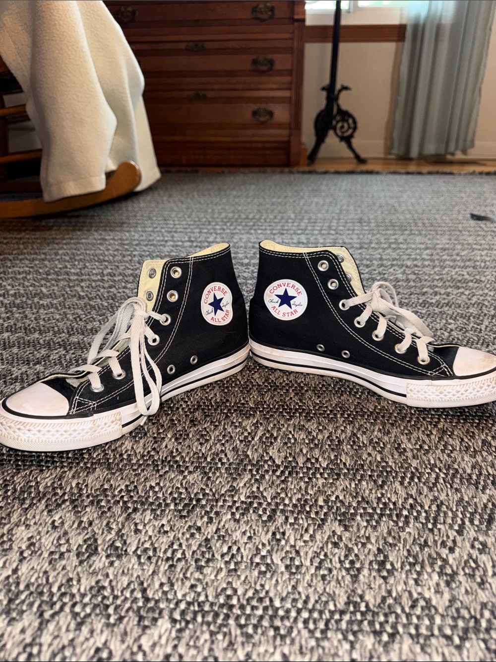 Converse All Star Chuck Taylor Womens High Tops Size 8 Black and White